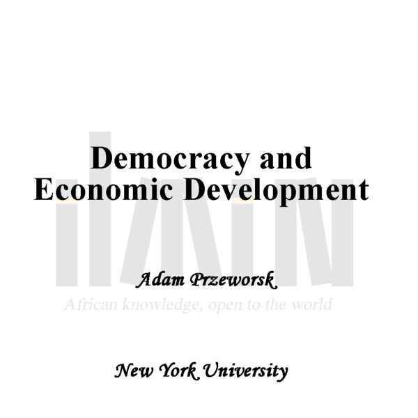 Democracy and Economic Development