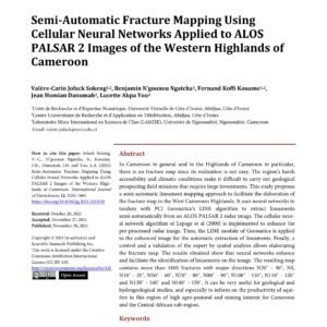 Semi-Automatic Fracture Mapping Using Cellular Neural Networks Applied to ALOS PALSAR 2 Images of the Western Highlands of Cameroon