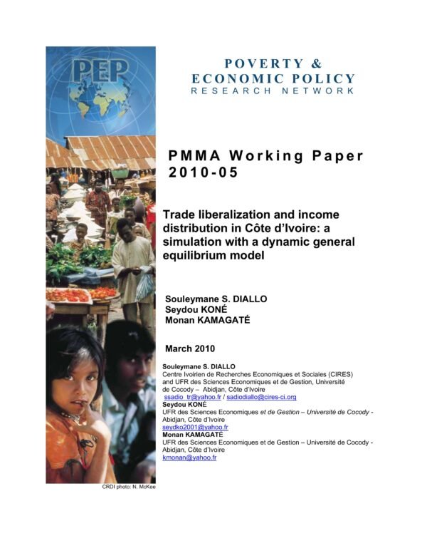Trade Liberalization and income distribution in Côte d'Ivoire : a simulation with a dynamic general equilibrium model