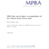HIV/AIDS and Alcohol: A Re-examination from African Data