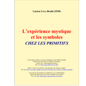 L'expérience mystique et les symboles des sociétés primitives