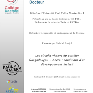 Développement inclusif des circuits vivriers : corridor Ouagadougou-Accra