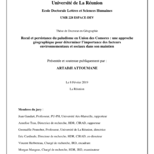 Paludisme aux Comores : facteurs environnementaux et sociaux de persistance