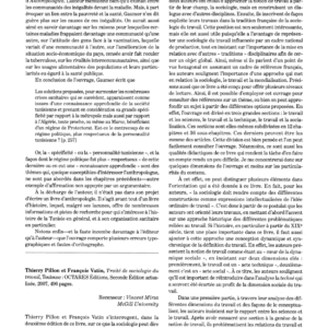 Comptes rendus : Sociologie du travail, histoire sanitaire Tunisie, oeuvre indisciplinaire